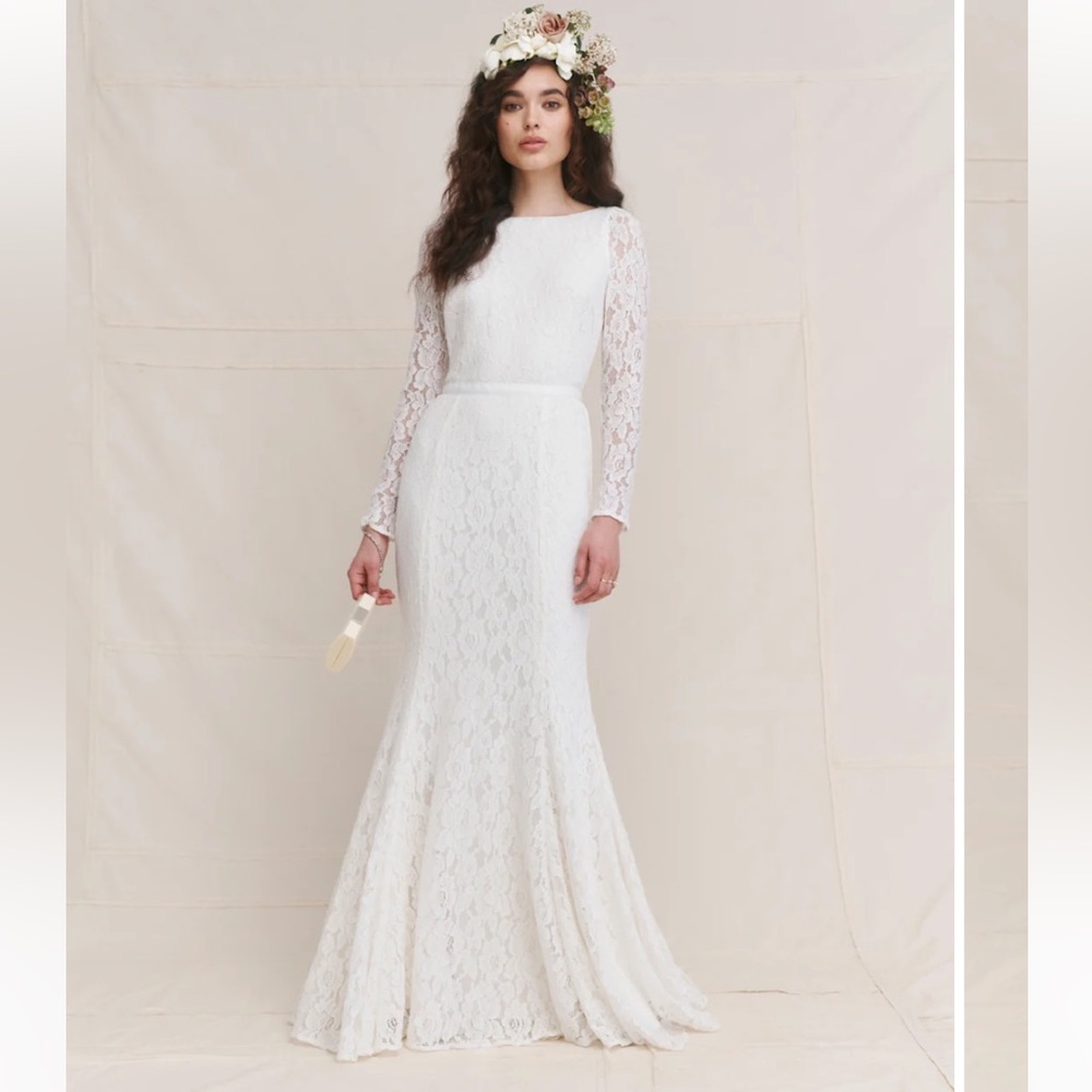 Reformation Hestia Dress Ivory - Size 2